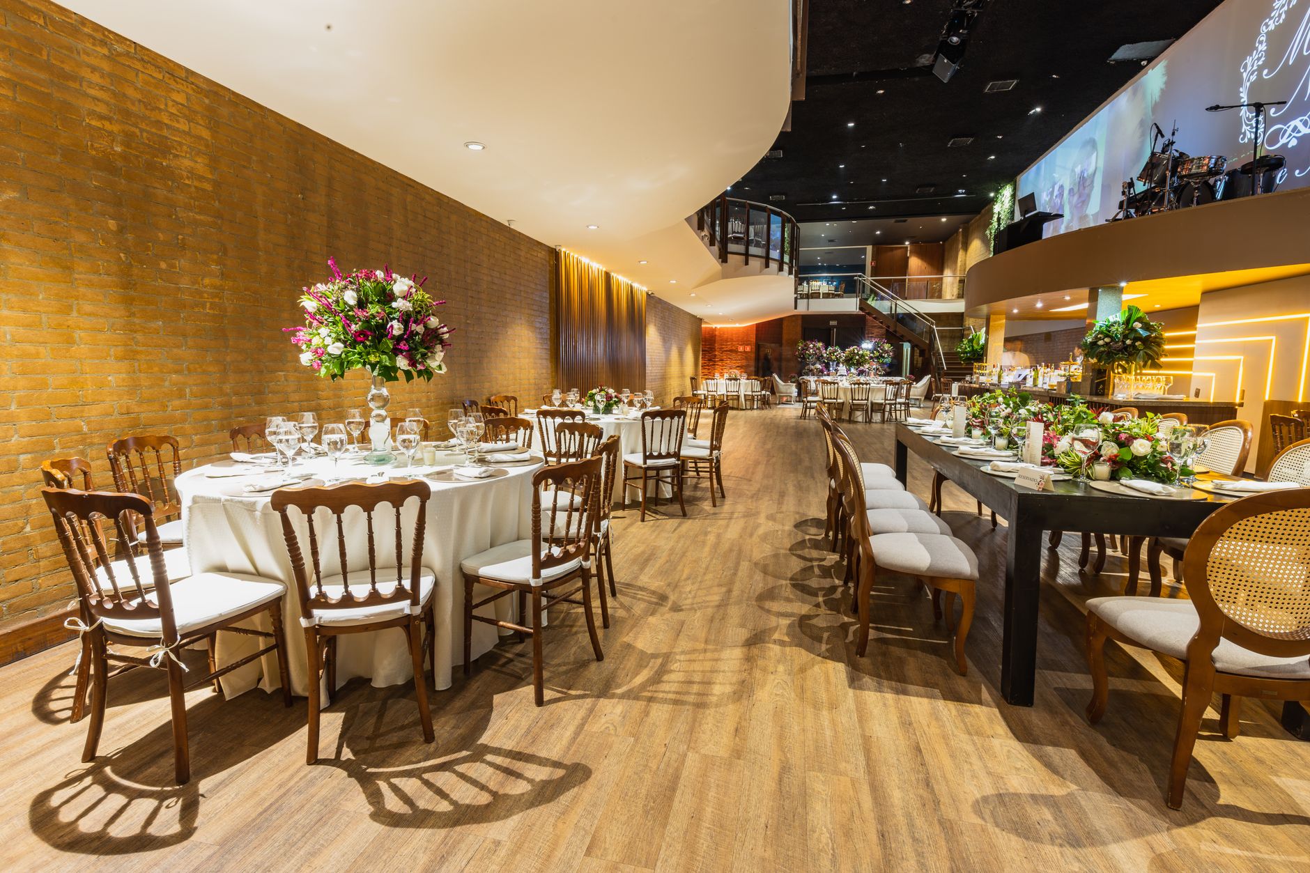 decorated boutique event venue interior