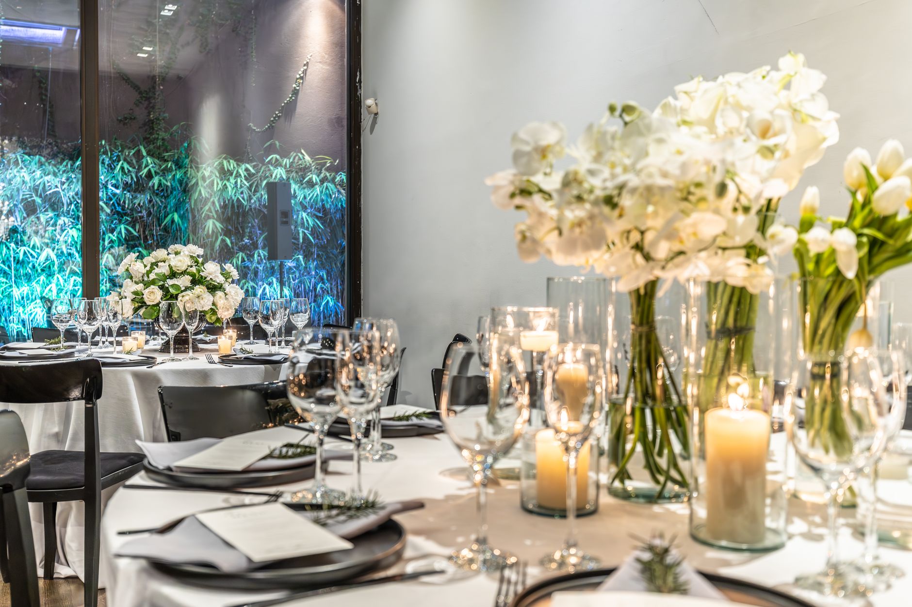 elegant interior setup for an intimate party