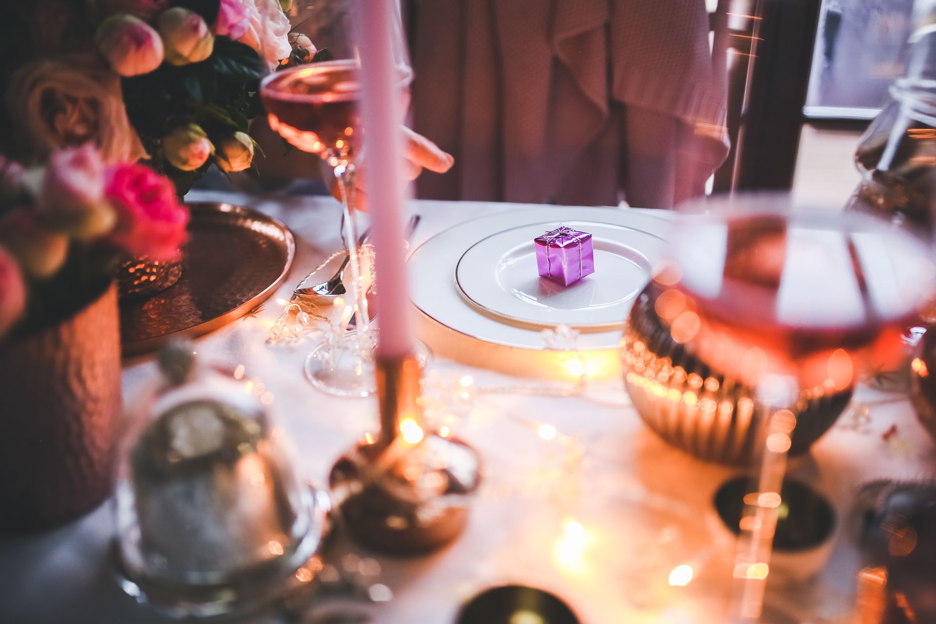 small cozy party interior decoration